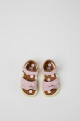 Twins- Pink Leather Sandals by Camper Shoes