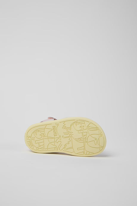 Twins- Pink Leather Sandals by Camper Shoes