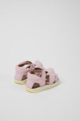 Twins- Pink Leather Sandals by Camper Shoes