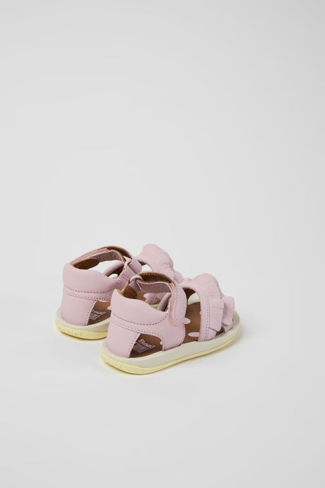 Twins- Pink Leather Sandals by Camper Shoes