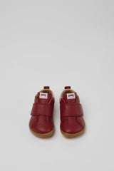 Peu Burgundy + Pink Leather Ankle Boots by Camper Shoes