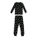 Kids' Organic L/Sleeve PJ Set in Dancing Skeletons by L'ovedbaby