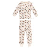 Kids' Organic L/Sleeve PJ Set in Doe-a-Deer by L'ovedbaby