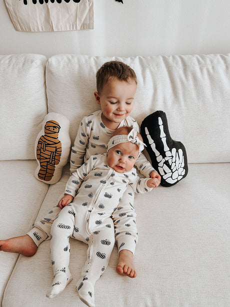 Kids' Organic L/Sleeve PJ Set in Enchanted Pumpkins by L'ovedbaby