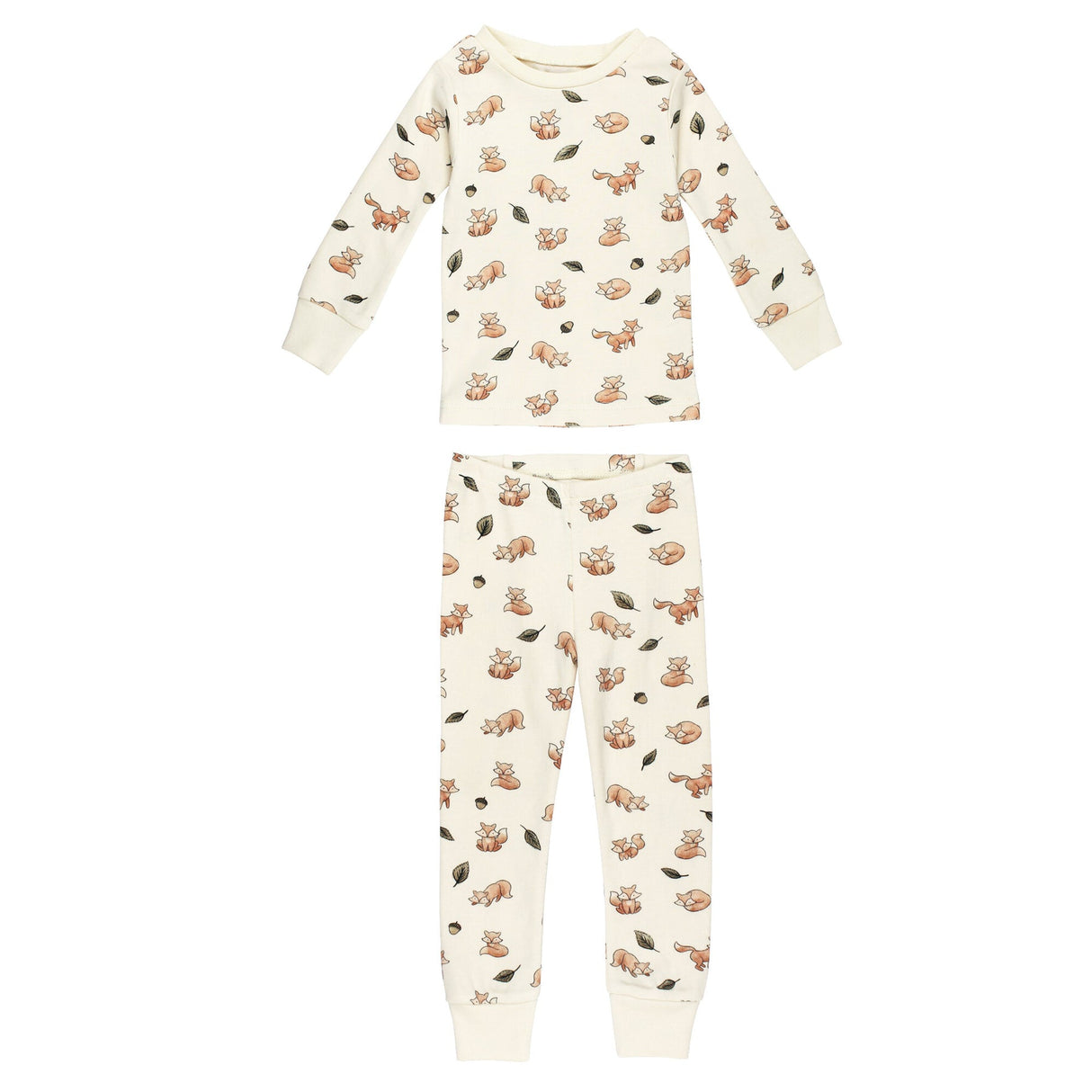 Kids' Organic L/Sleeve PJ Set in Foxy by L'ovedbaby