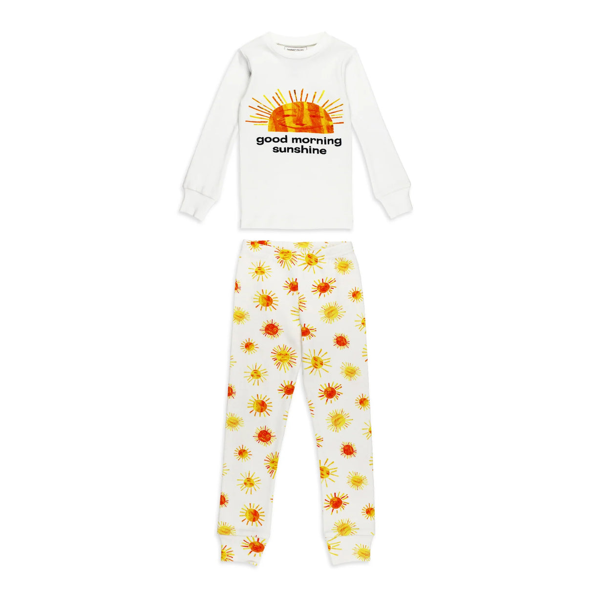 Kids' Organic Long Sleeve PJ Set in Sunny Day by L'ovedbaby