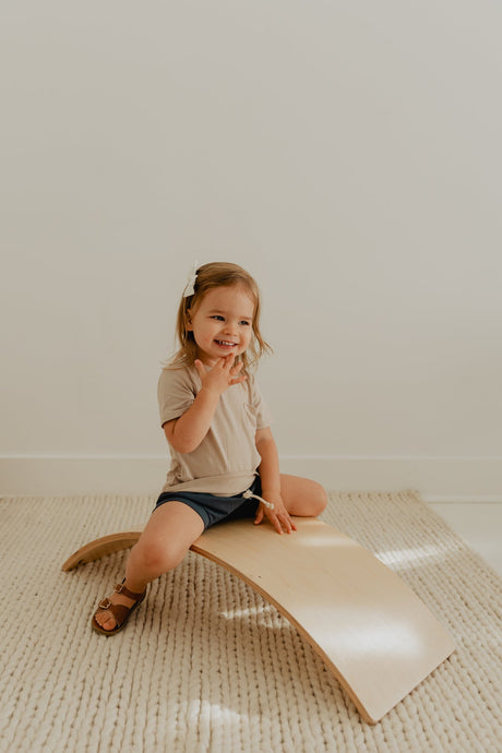 Baby Shorties in Dusty Blue by babysprouts