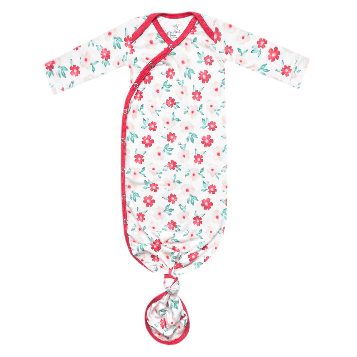 Newborn Knotted Gown- Noel by Copper Pearl