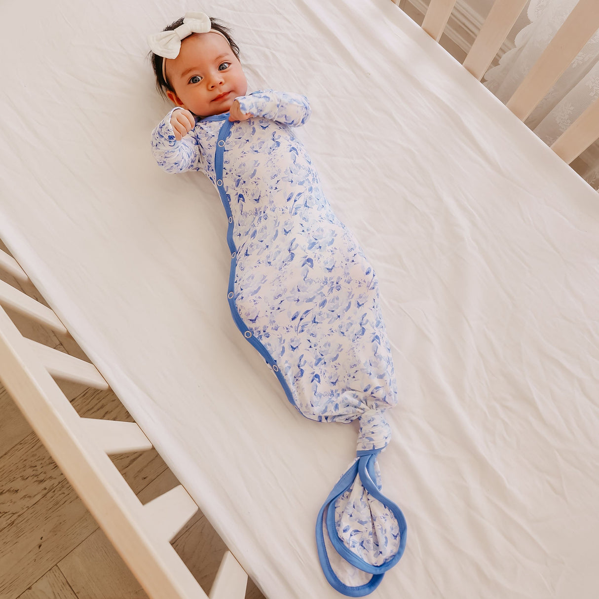 Bamboo Newborn Knotted Gown- Priscilla by Copper Pearl