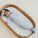 Bamboo Newborn Knotted Gown- Vintage Carnival by Copper Pearl