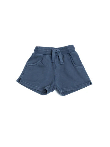Sweatshort - Navy Wash by Little Bipsy