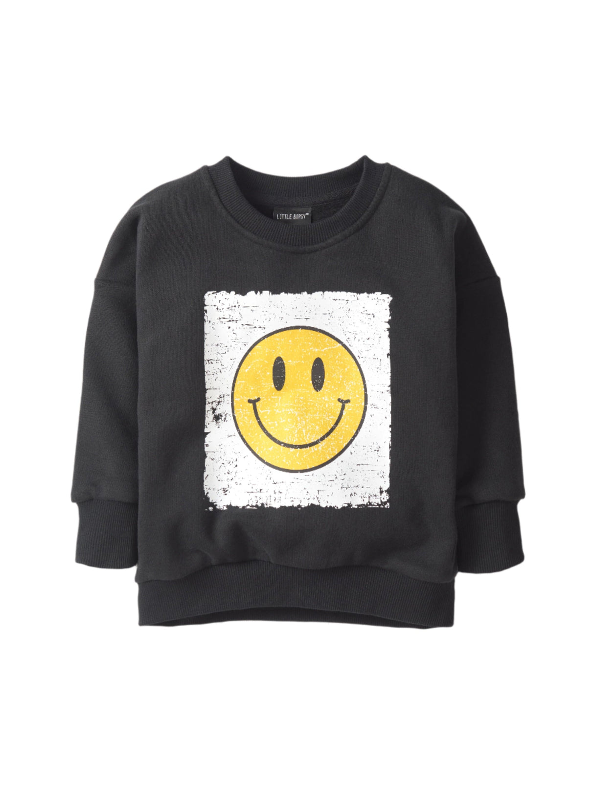 Smiley Elevated Crewneck by Little Bipsy