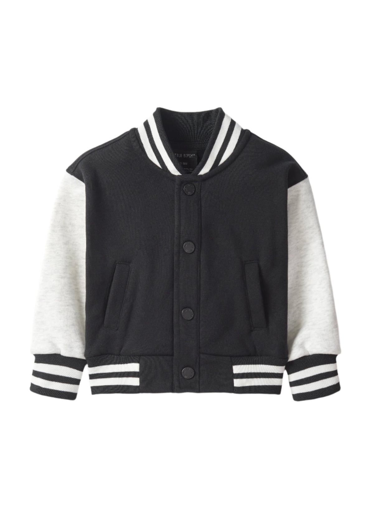 Varsity Jacket - Black by Little Bipsy