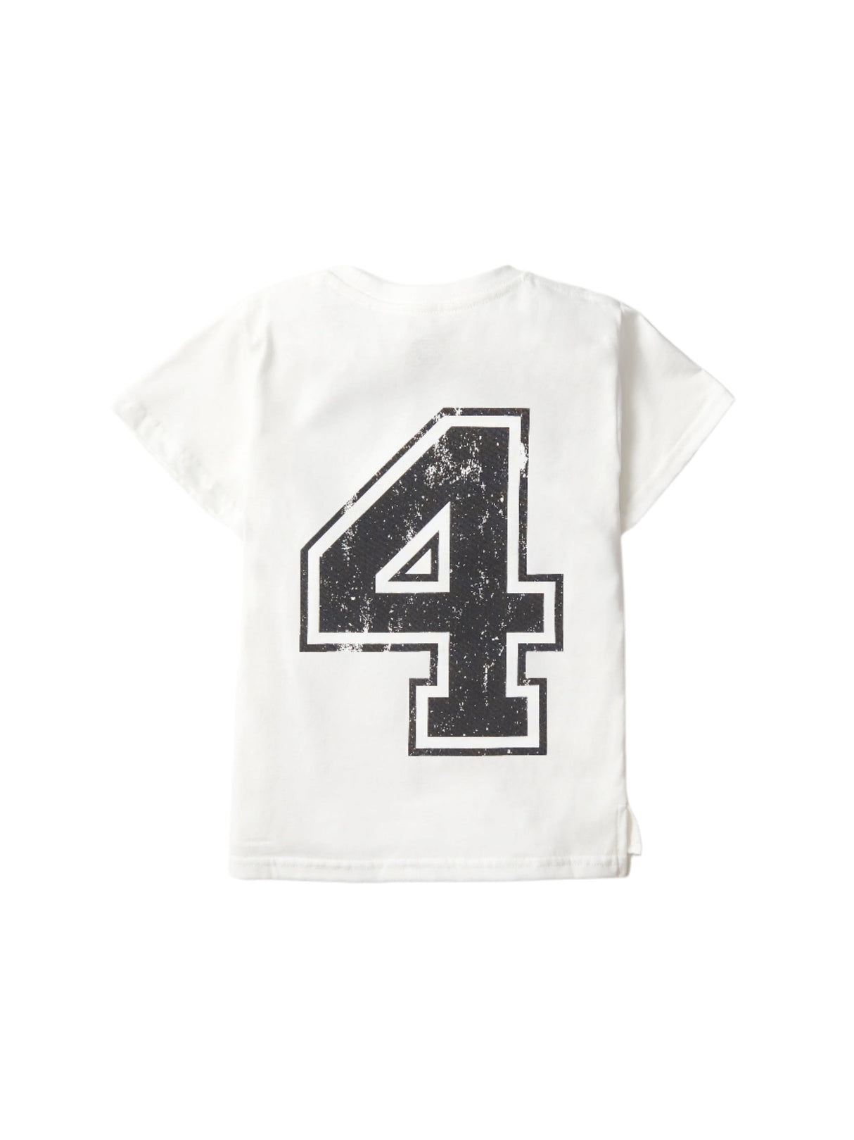 4th B-Day Elevated Shirt - White by Little Bipsy