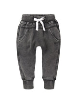 Acid Wash Jogger- Black by Little Bipsy