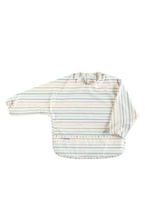 Long Sleeve Waterproof Bib - Pastel Stripes by Loulou Lollipop