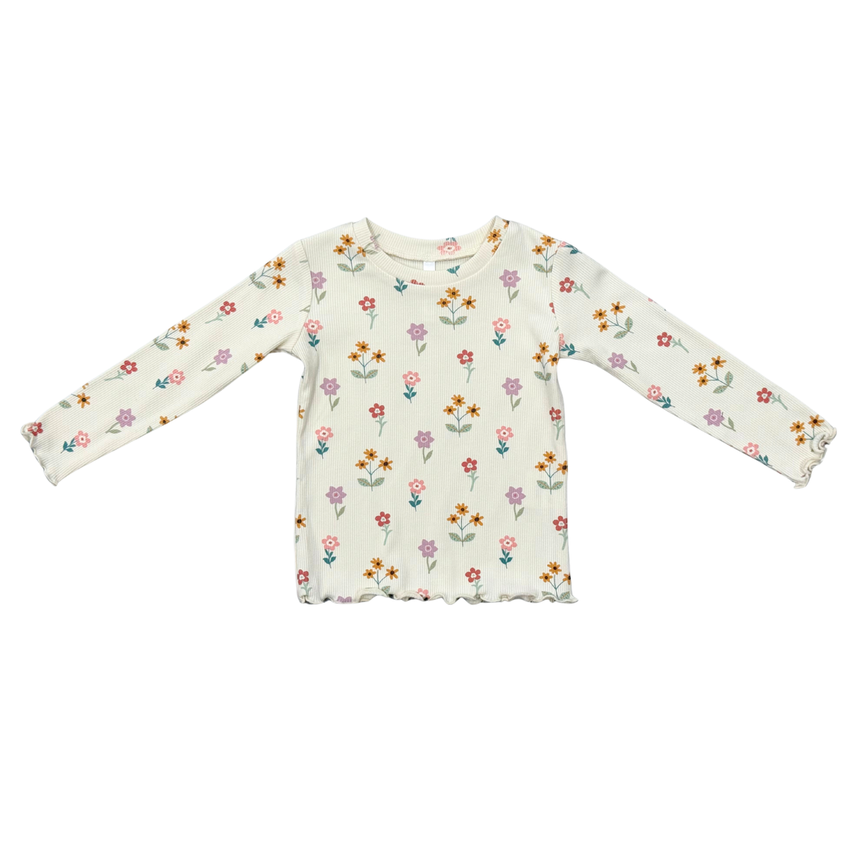 Lettuce Hem Tee- Meadow Bloom by Babysprouts
