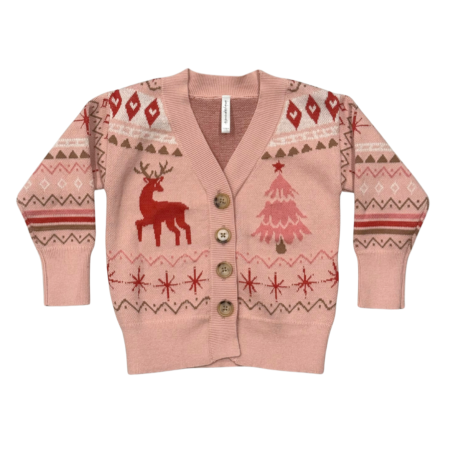 Jacquard Christmas Knit Sweater- Reindeer by Babysprouts