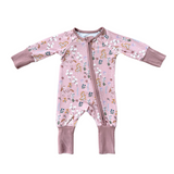 Long Sleeve Zip Romper- Unicorn by babysprouts