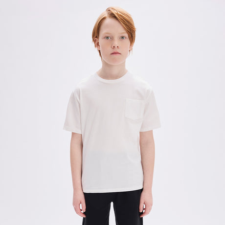 White Miles Basics Pocket Tee by miles the label