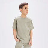 Sage Miles Basics Pocket Tee by miles the label