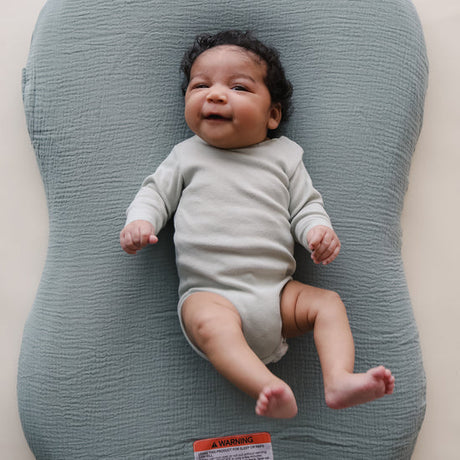 Lounger Curve Muslin Cover | Slate by Snuggle Me