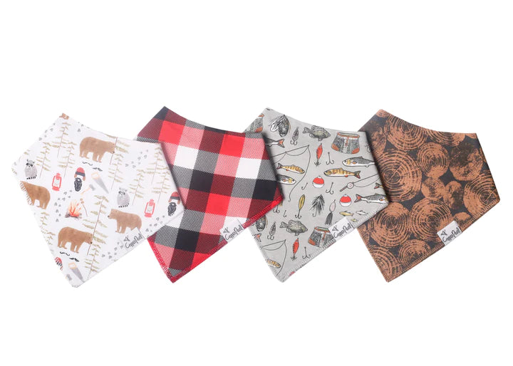 Baby Bandana Bibs in Lumberjack by Copper Pearl