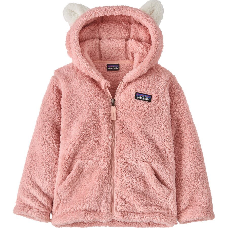 Baby Furry Friends Fleece Hoody- Mallow Pink by Patagonia