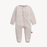 Modal Ruffle Footie- Apple Blossom by Magnetic Me