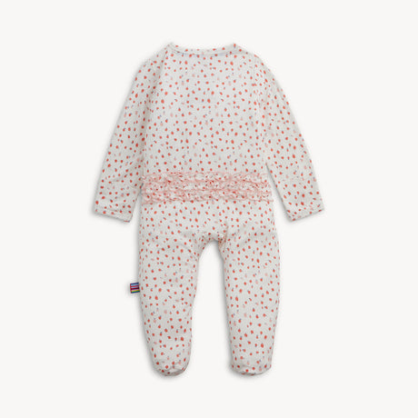 Modal Ruffle Footie- Apple Blossom by Magnetic Me