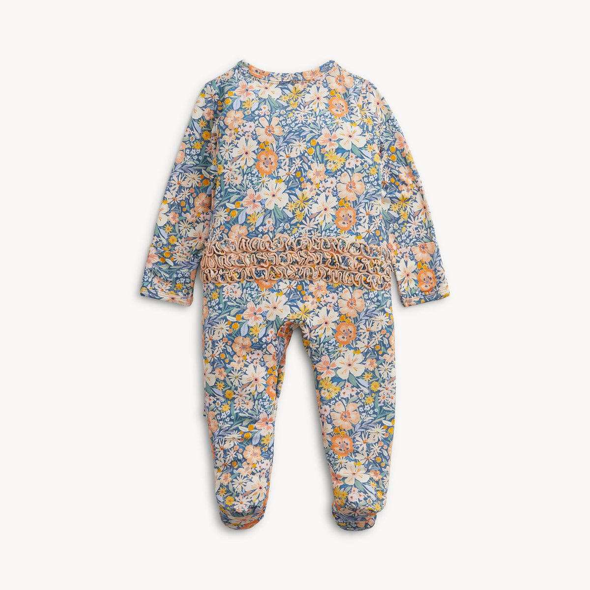 Modal Ruffle Footie- Flora by Magnetic Me
