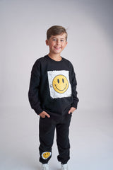 Smiley Elevated Crewneck by Little Bipsy