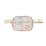 Mini Belt Bag- Rainbow Hearts by Babysprouts