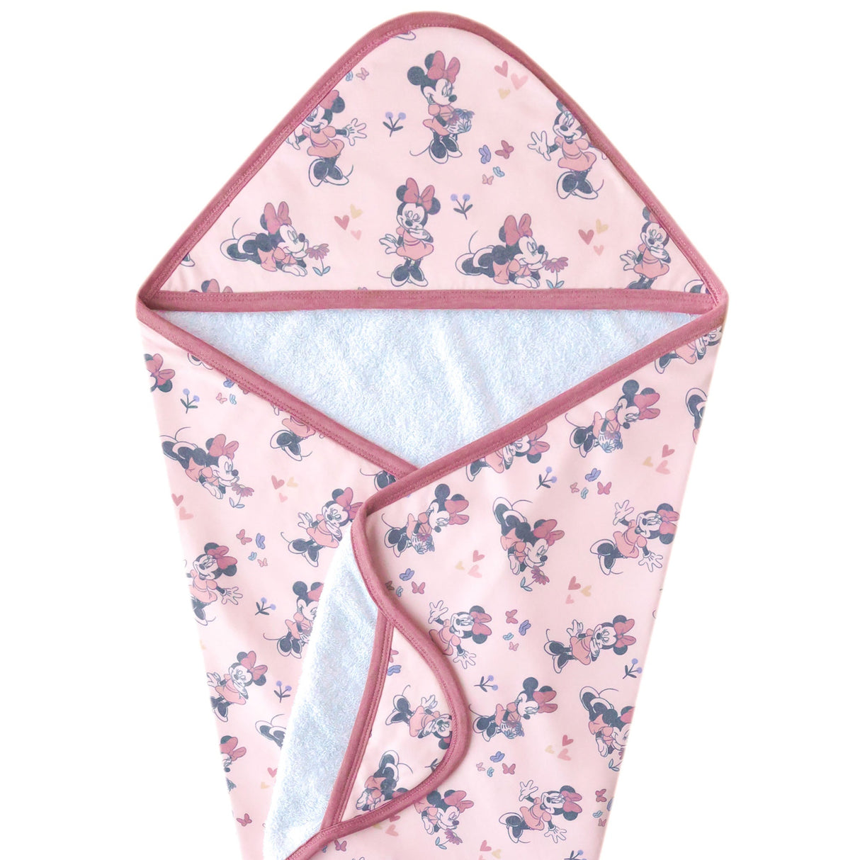 Premium Baby Knit Hooded Towel- Minnie Mouse by Copper Pearl