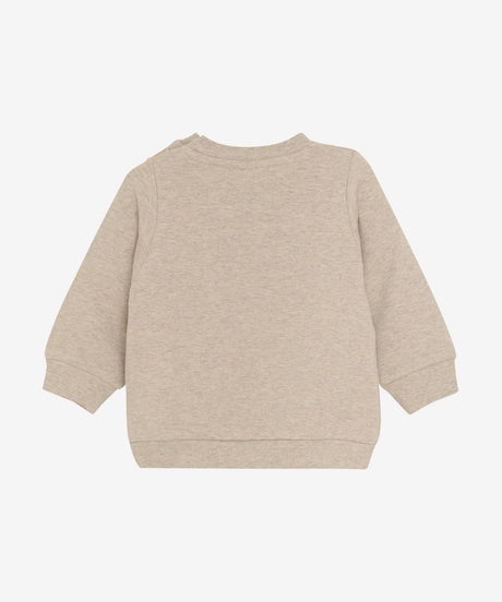 Baby Sweater Christmas Doggie Brown Melee by Minymo