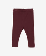 Rib Leggings - Tawny Port by Minymo
