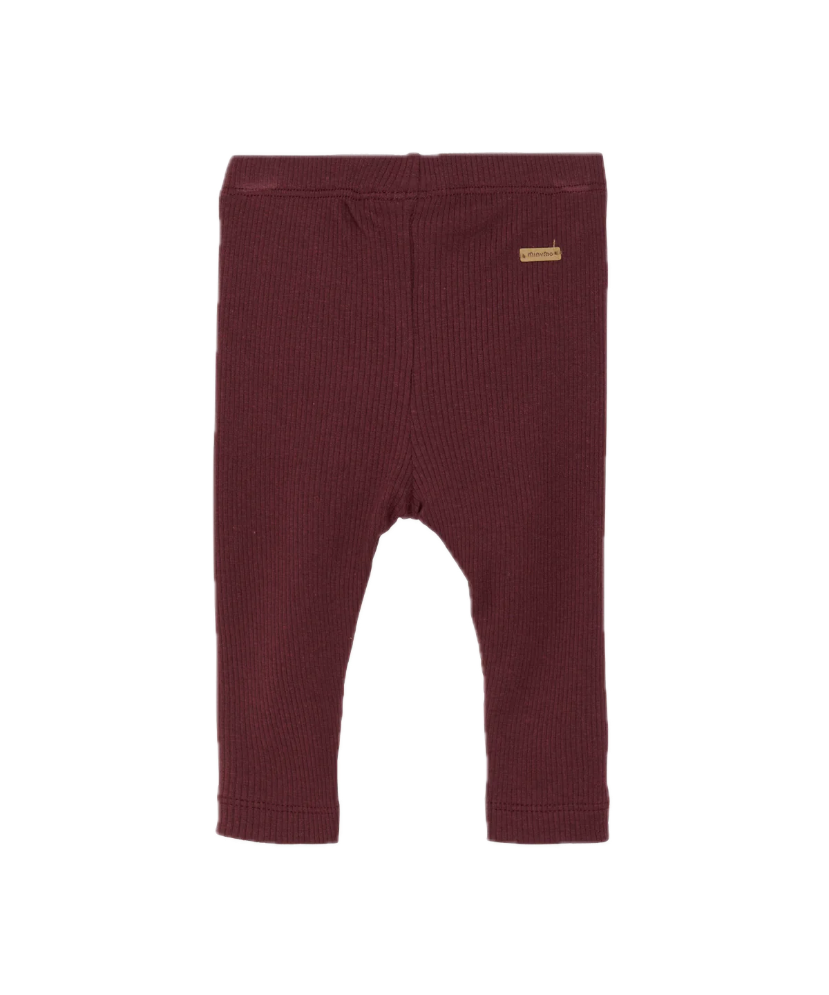 Rib Leggings - Tawny Port by Minymo