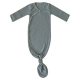 Rib Knit Newborn Knotted Gown by Copper Pearl