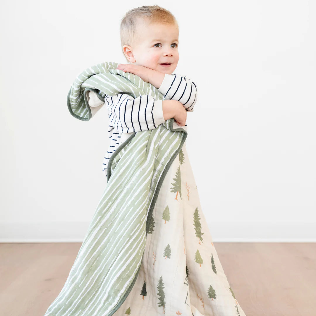 Cotton Muslin 4-Layer Quilt- Pine by Saranoni