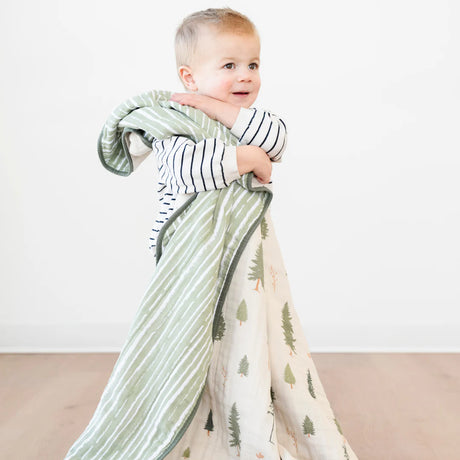 Cotton Muslin 4-Layer Quilt- Pine by Saranoni