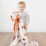 Bamboo Rayon Muslin 4-Layer Quilt- Highland Cow by Saranoni