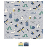 Print Short Sleeve Pajama Set- Dove Bugs by Kickee Pants