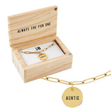 Link Necklace Jewelry- Auntie by Stephan Baby