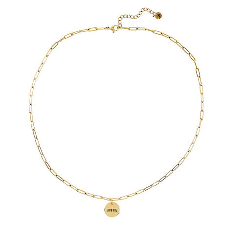 Link Necklace Jewelry- Auntie by Stephan Baby