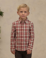 Harrison Button Down || Holiday Tartan by Noralee