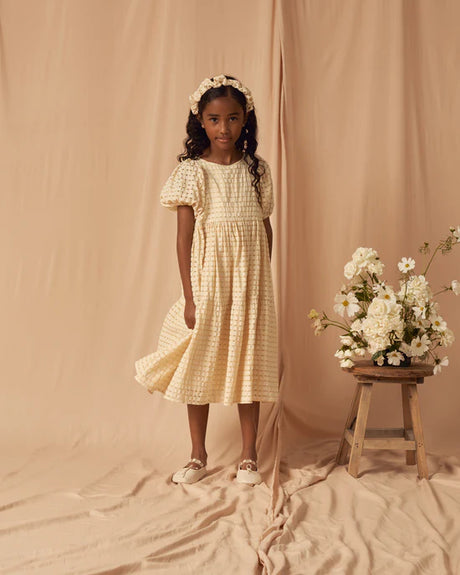 chloe dress || lemon check by Noralee