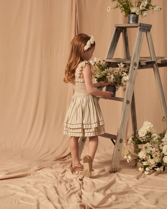 birdie dress || cypress stripe by Noralee