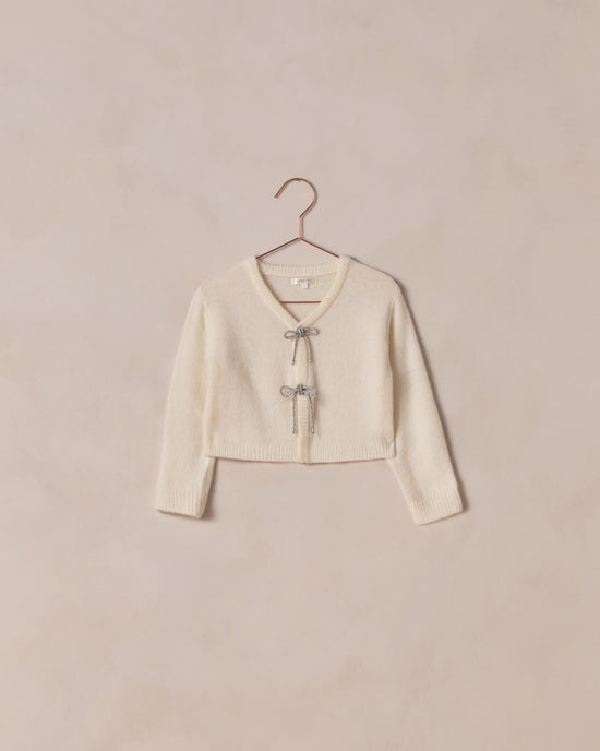 Bow Cardigan | Ivory by Noralee