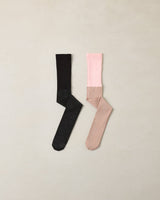 Shimmer Tights || Black, Blush by Noralee