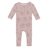 Print Convertible Coverall- Baby Rose Pencil Floral by Kickee Pants
